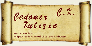 Čedomir Kulizić vizit kartica